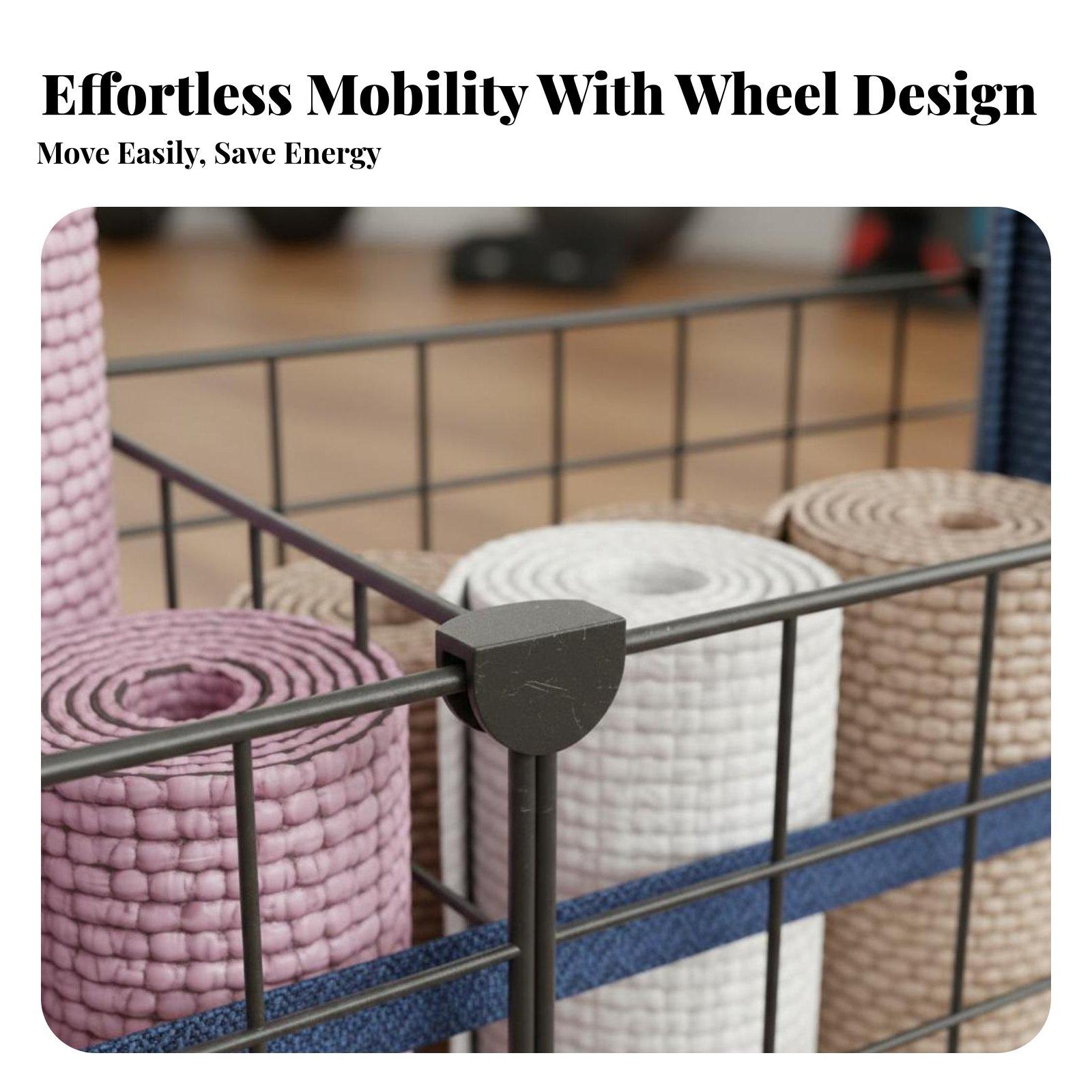 Home Gym In Apartment - Iron Storage Basket Space Saving Multi
