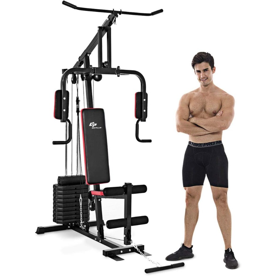 Home Gym Lat Pulldown Machine - Multifunction Home Gym System, Workout Station