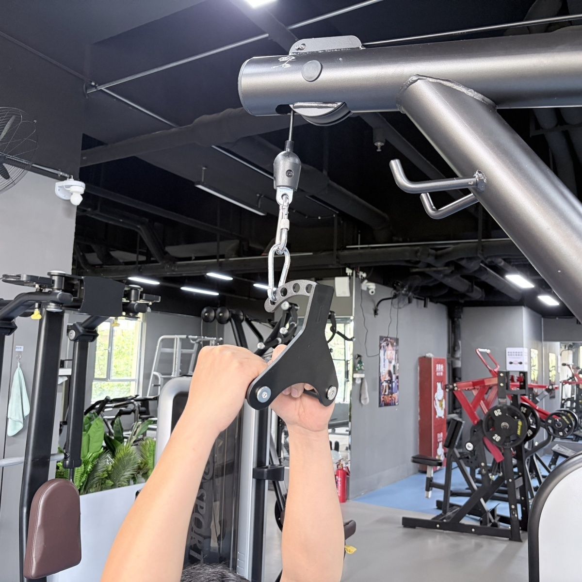 Home Gym Lat Pulldown Machine - 2 in 1 Lat Pulldown Row