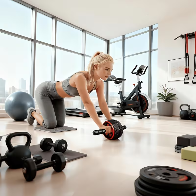 Ab Roller Wheel and Knee Mat,  - Home Gym Floor review and price