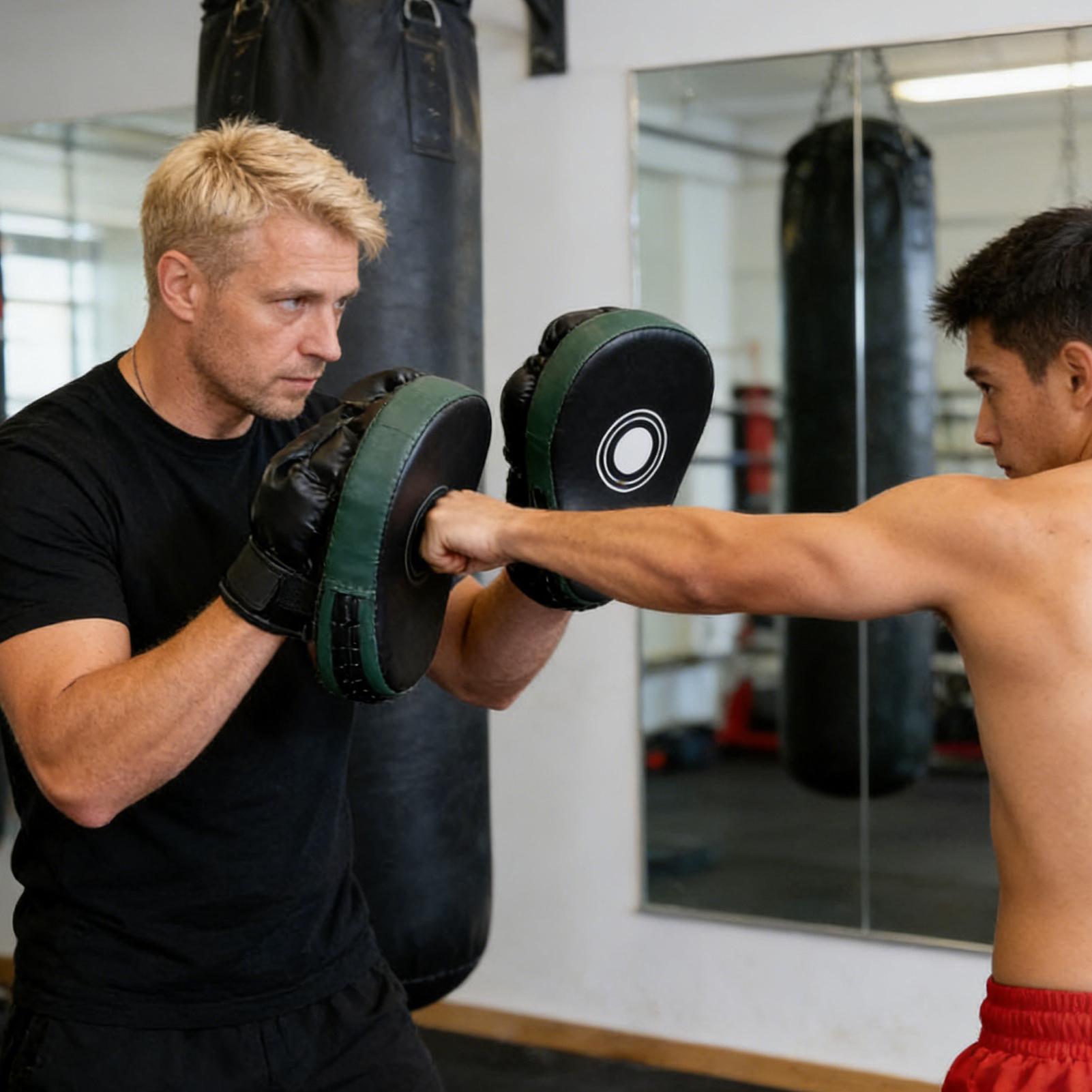 Boxing Mitts PU Leather Exerci - Home Gym Daily Routine review and price