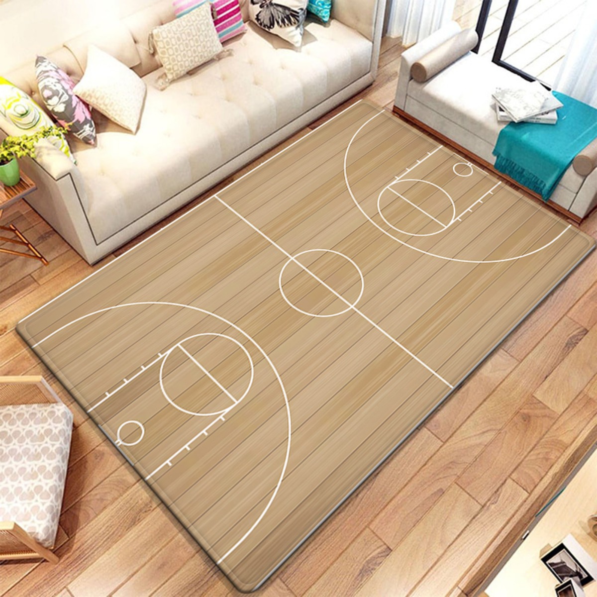 Basketball court design plush  - Home Gym And Basketball Court review and price