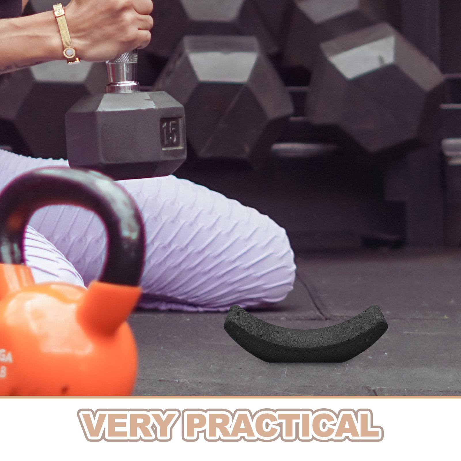 4Pcs Heavy Duty Rubber Dumbbel - Home Gym Floor review and price