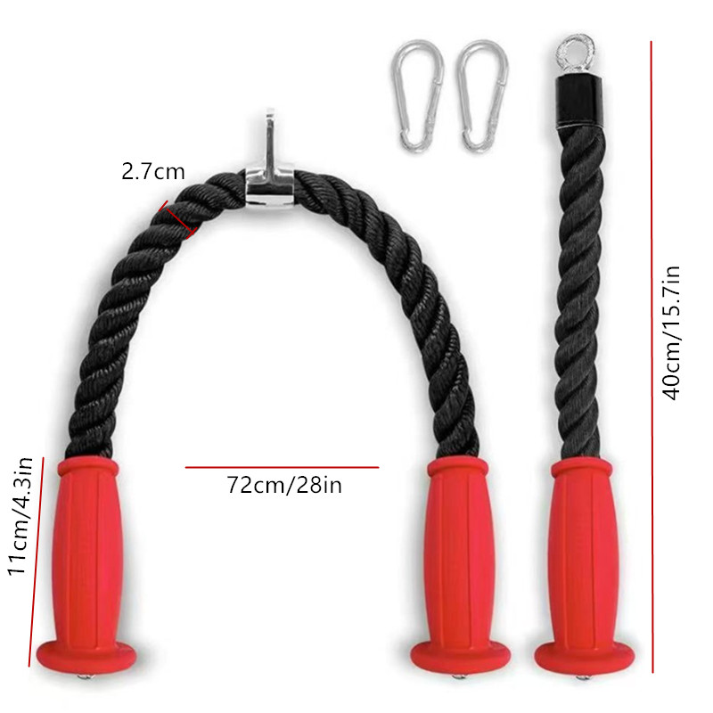 Ergonomic Tricep Ropes Non-Sli - Home Gym Academy review and price