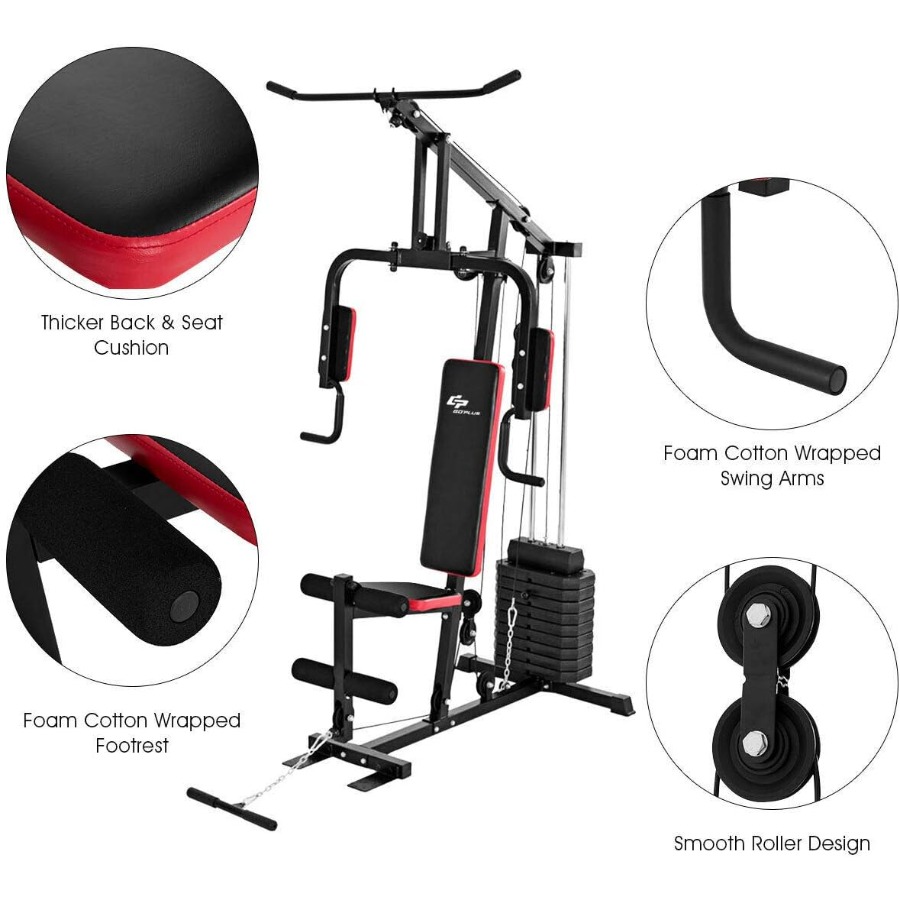 Multifunction Home Gym System, - Home Gym Lat Pulldown Machine review and price