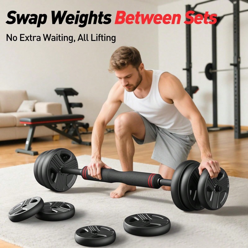 Adjustable Dumbbell Set,45/55/ - Home Gym Used review and price