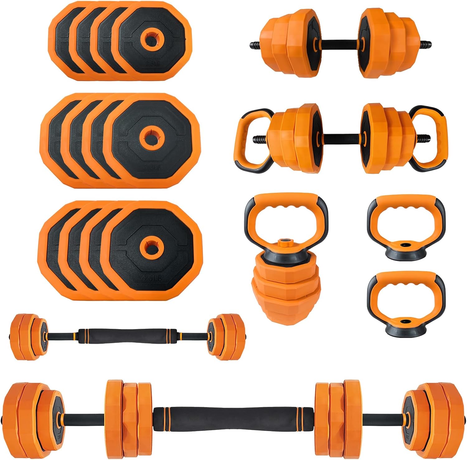 4-in-1 Adjustable Dumbbell Set - Home Gym Used review and price