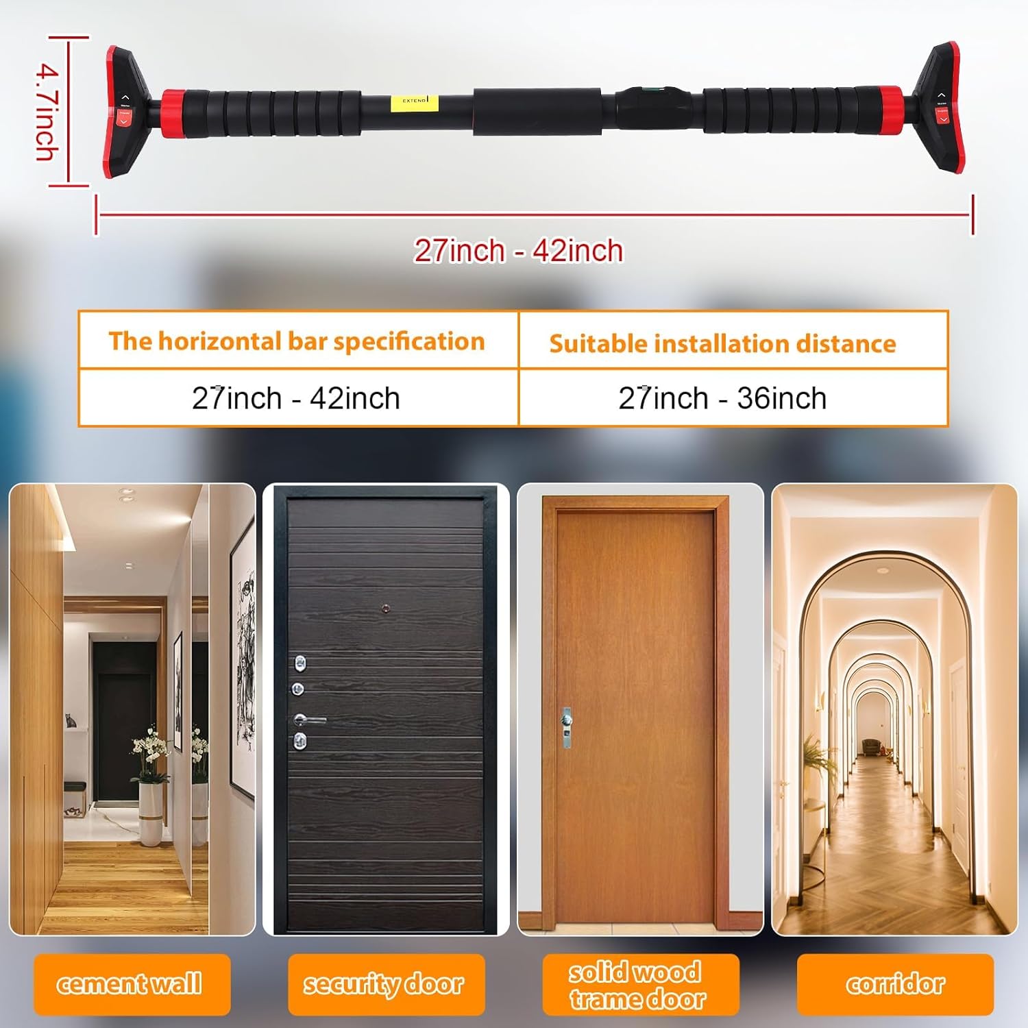 Pull-Up Bar,Chin Up Bar for Do - Home Gym Upper Body Workout review and price