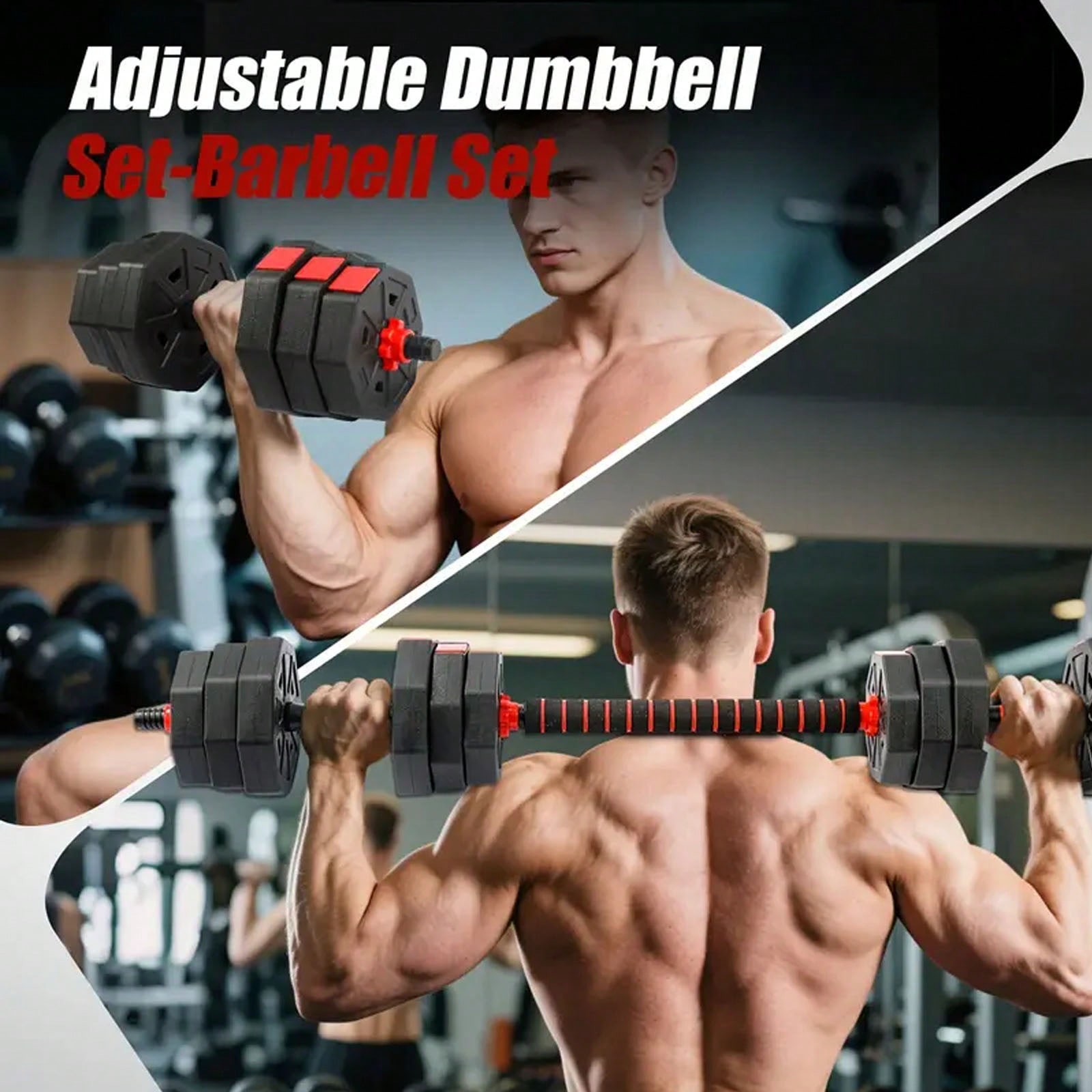 44lbs Free Weight Set With Con - Home Gym Used review and price