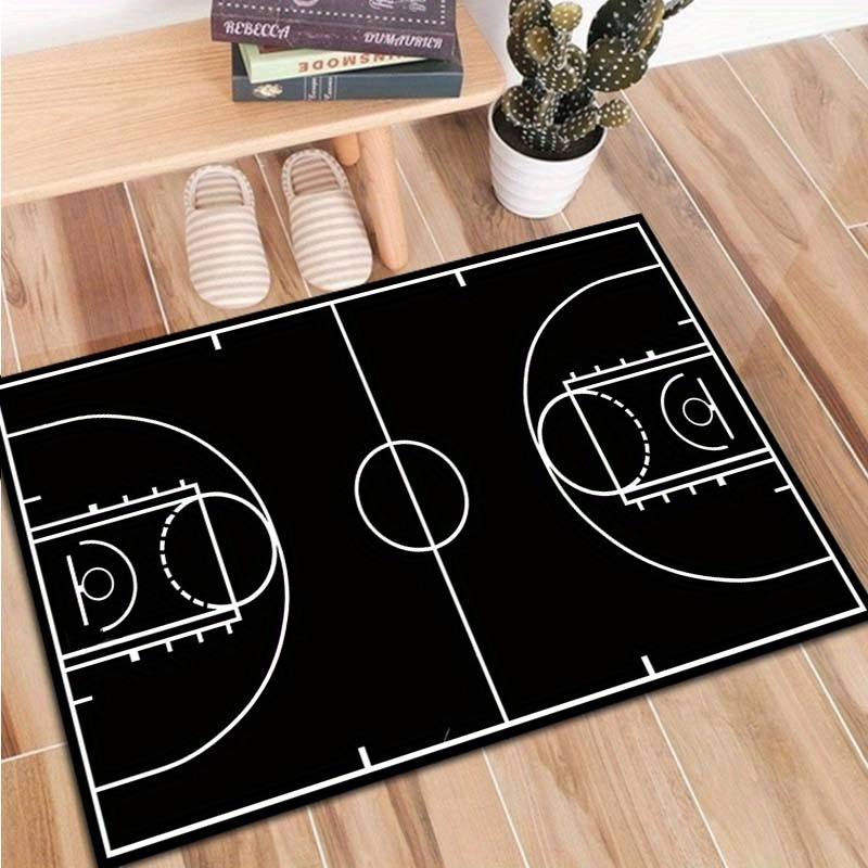 Black White Basketball Court F - Home Gym And Basketball Court review and price