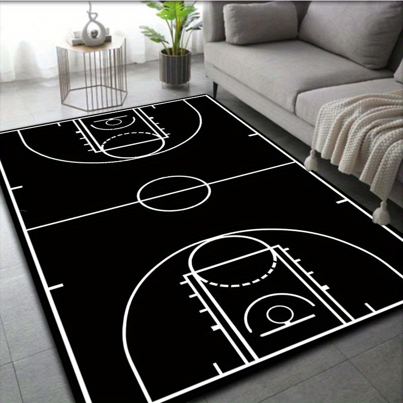 Black White Basketball Court F - Home Gym And Basketball Court review and price