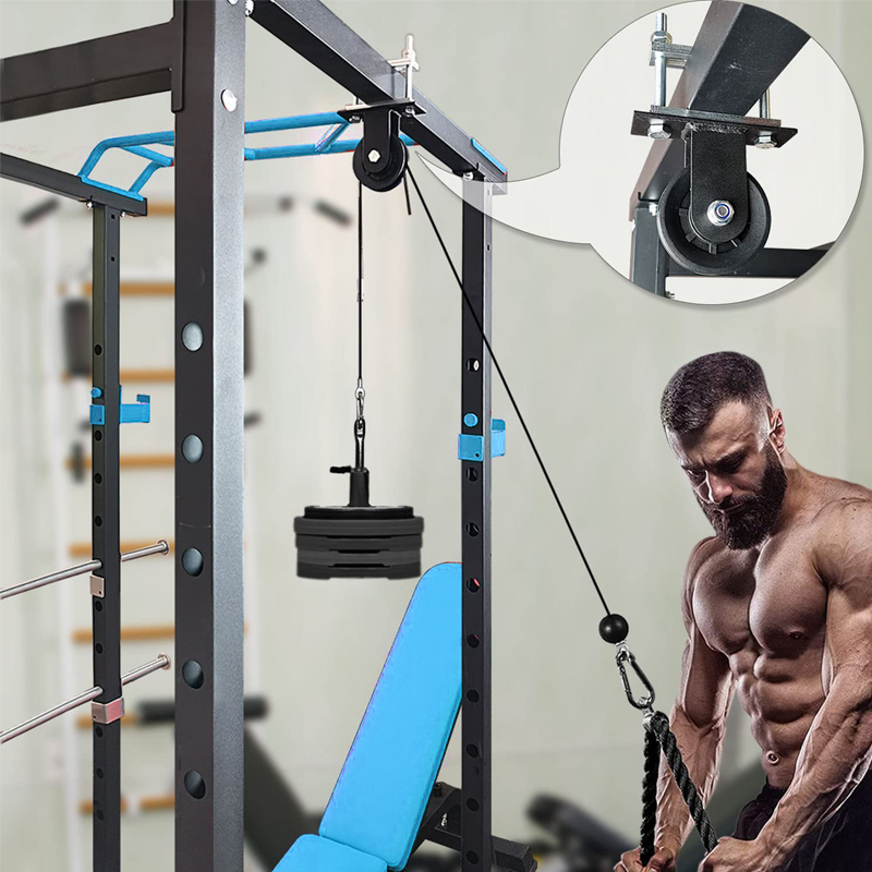 Heavy Duty Pulley System - Adj - Home Gym Lat Pulldown Machine review and price